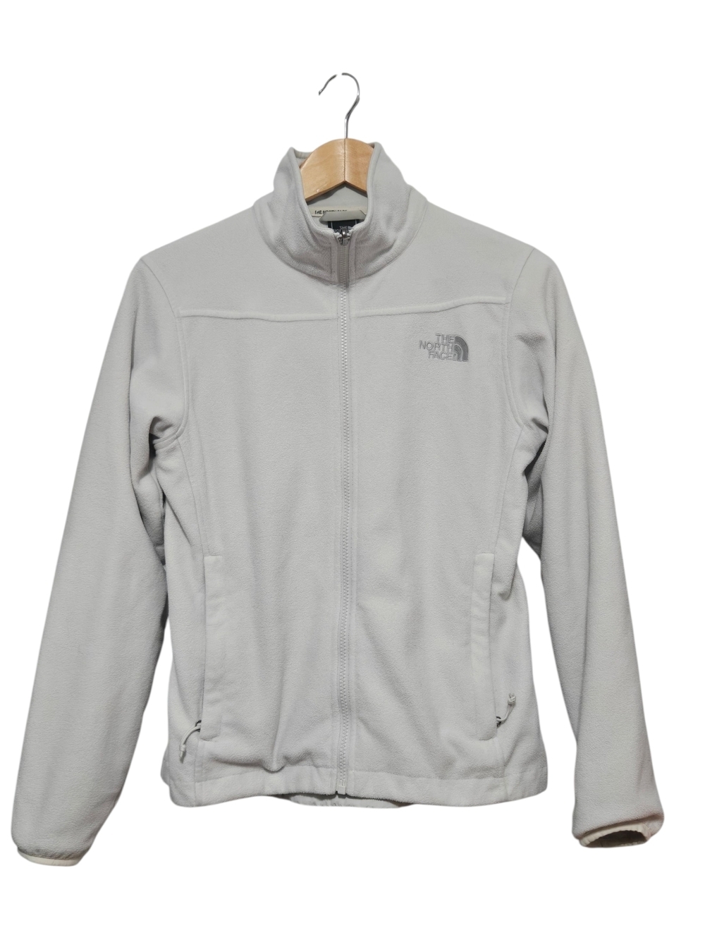 The North Face Lightweight Full Zip  Fleece Jacket Light Gray Womens Size Small